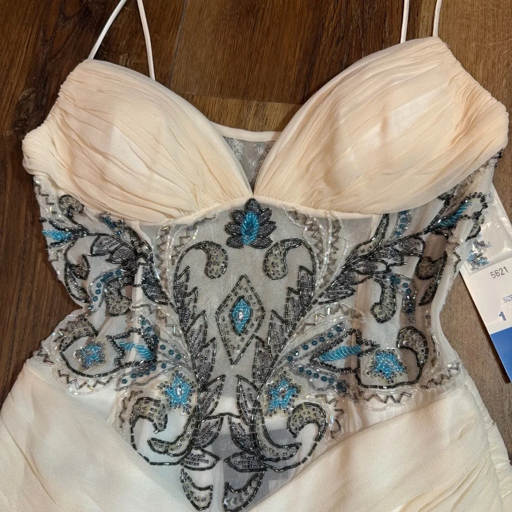 Vintage | Dresses | Vintage Y2k 0 Silk Beaded Dress Vintage Beaded Dress  Wedding Dress Prom Mesh | Poshmark